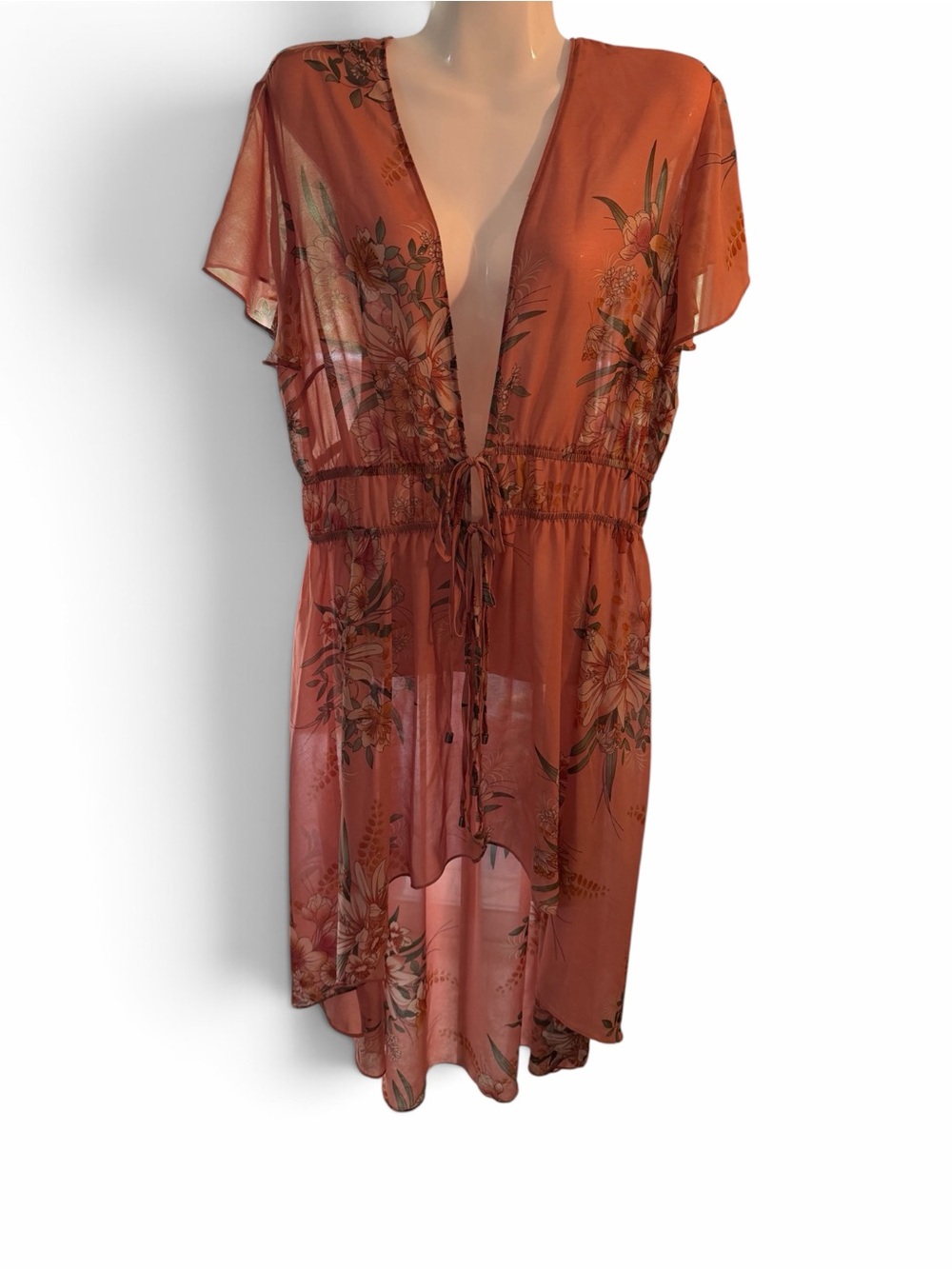 City Chic “Gypsy Floral” open duster/kimono